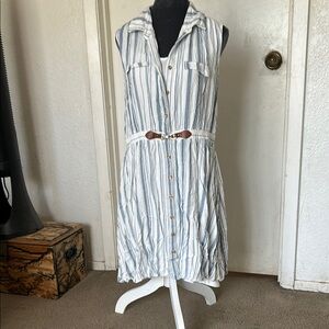 Striped Sleeveless Dress